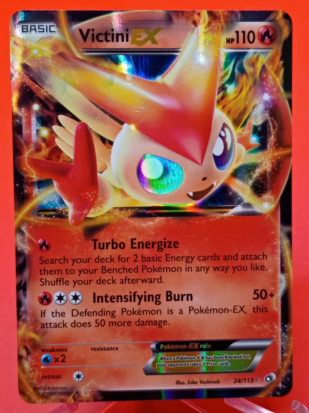 Victini EX 24/113 Legendary Treasures Near Mint Pokémon